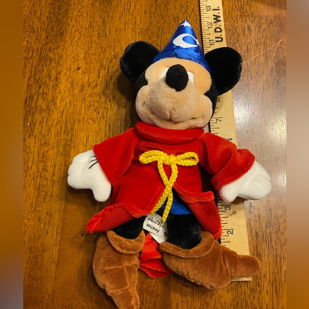 Disney Mickey Mouse, Sourcer, stuffed plush. Approximately 12 inches tall.